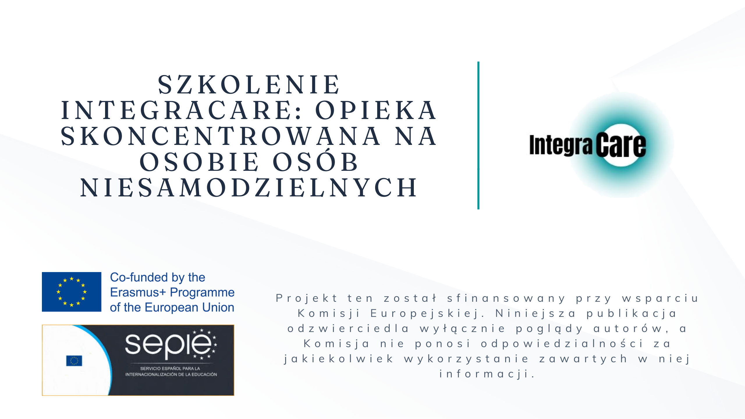 Course Szkolenie IntegraCare Opieka skoncentrowana na osobie osób